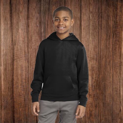 PC590YH Youth Wicking Fleece Hoodie Thumbnail